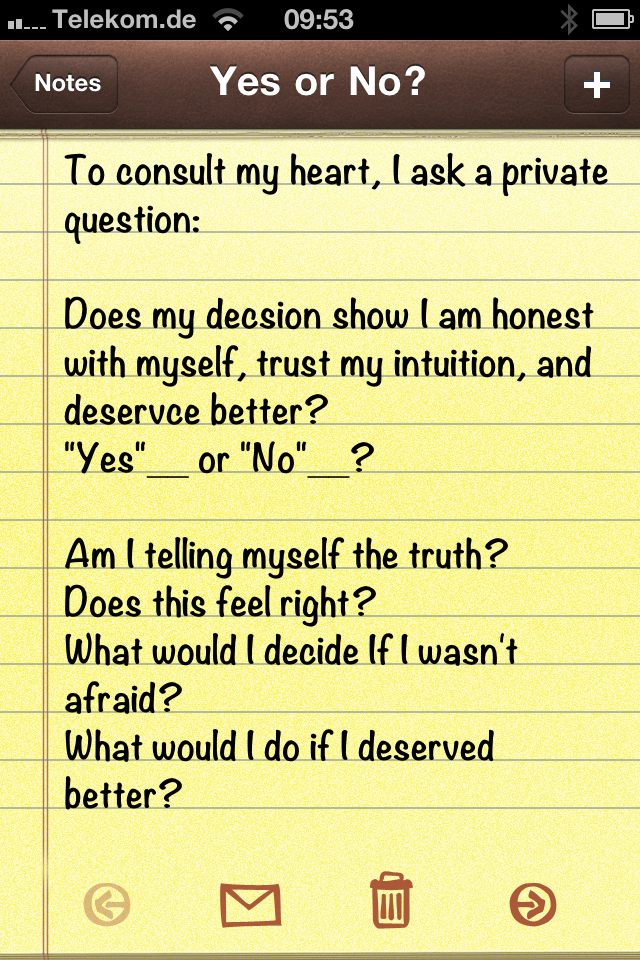 Yes or No Card 3 - Heart Questions