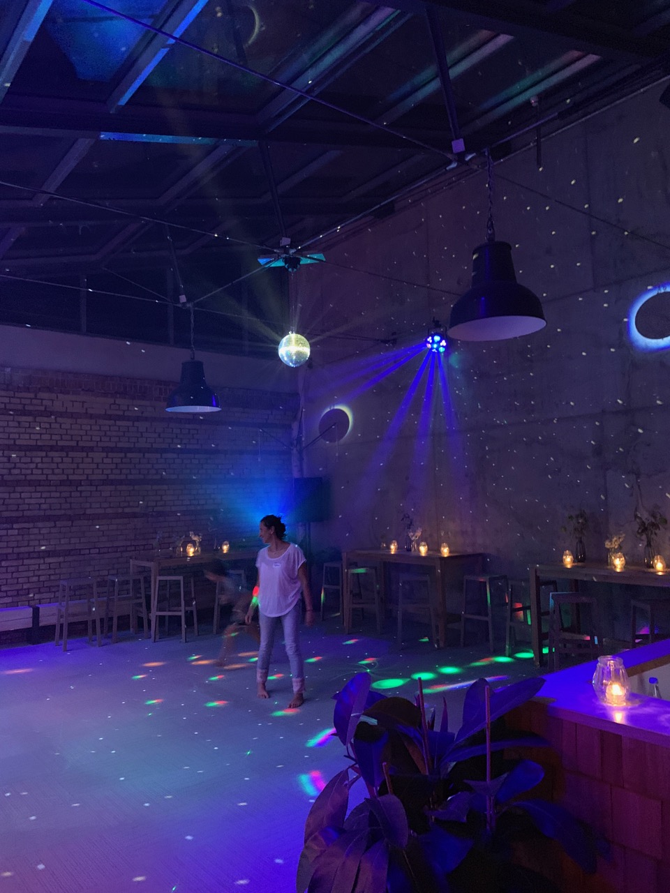 Evening atmosphere at the summer party with guests mingling